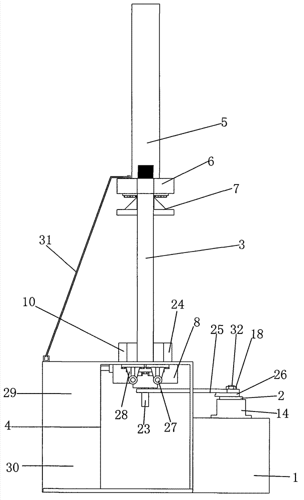 Round spring test device