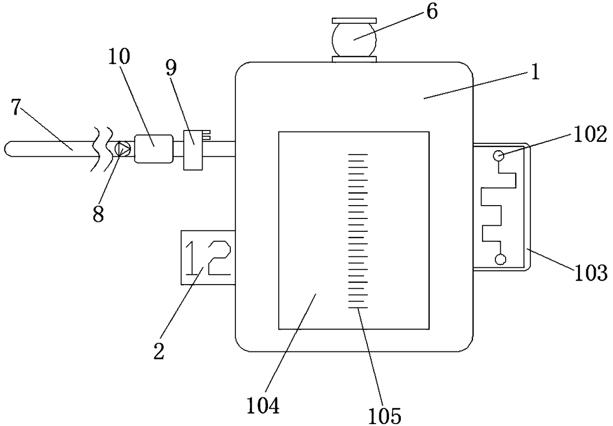 Gastrointestinal-fluid decompression device used for gastrointestinal surgery