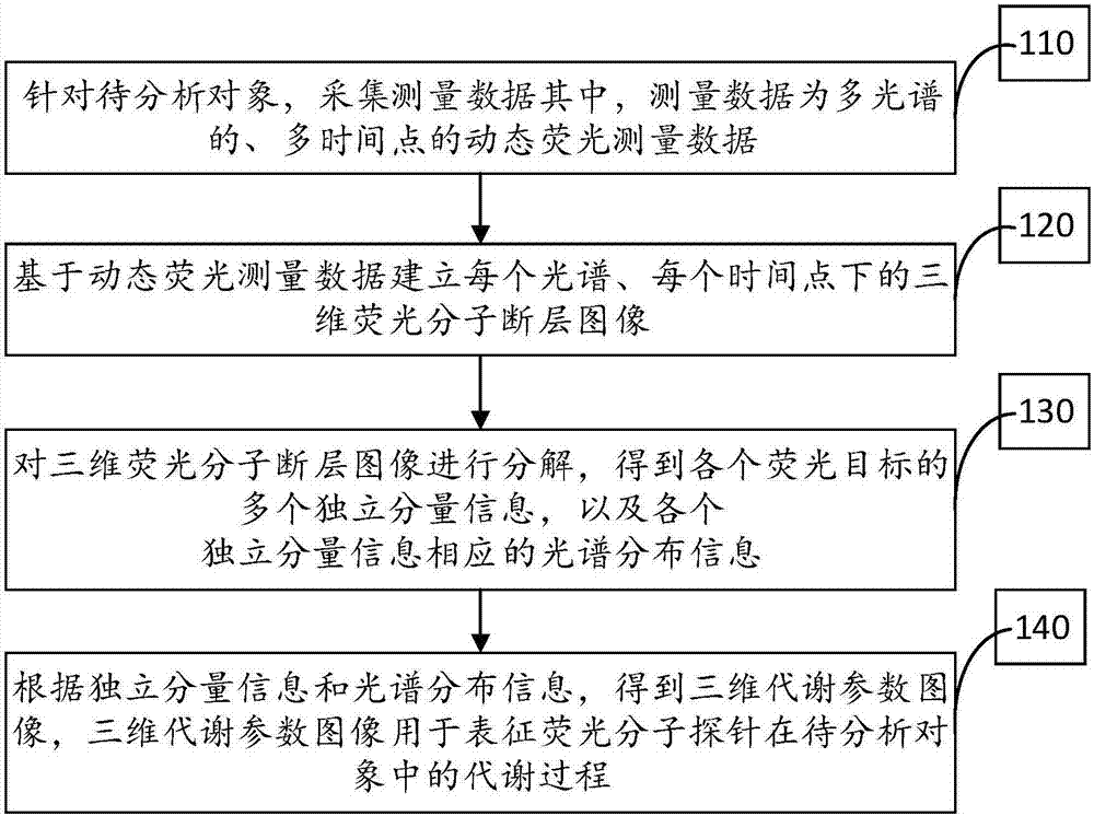 Processing method and system for dynamic fluorescence molecular tomography