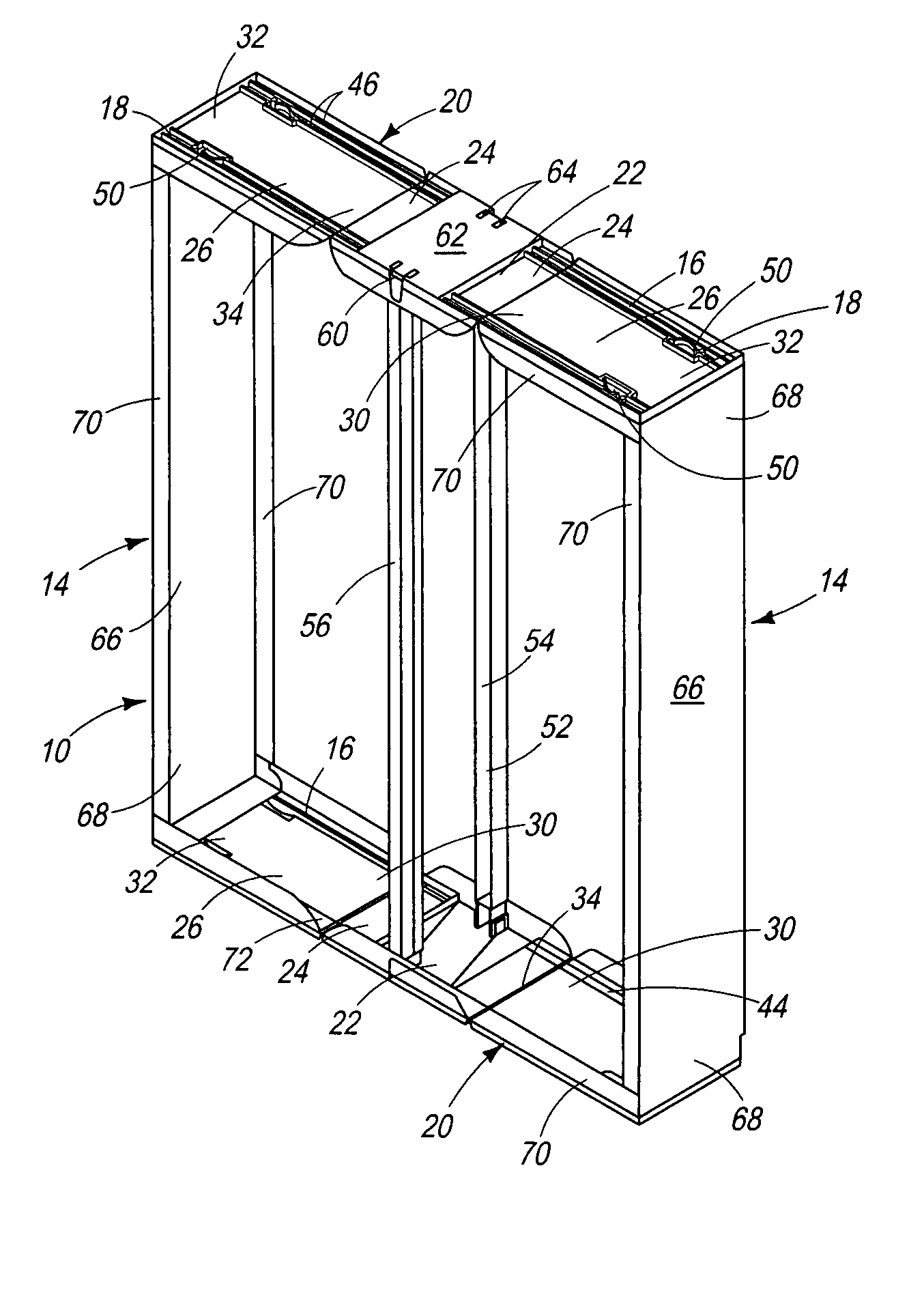 Folding filter frame and filter