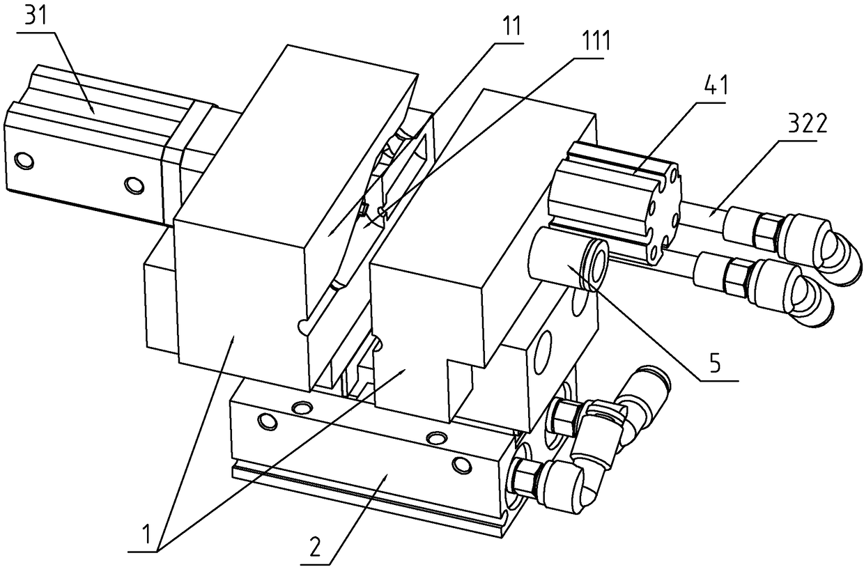 Rope threading device of handbag