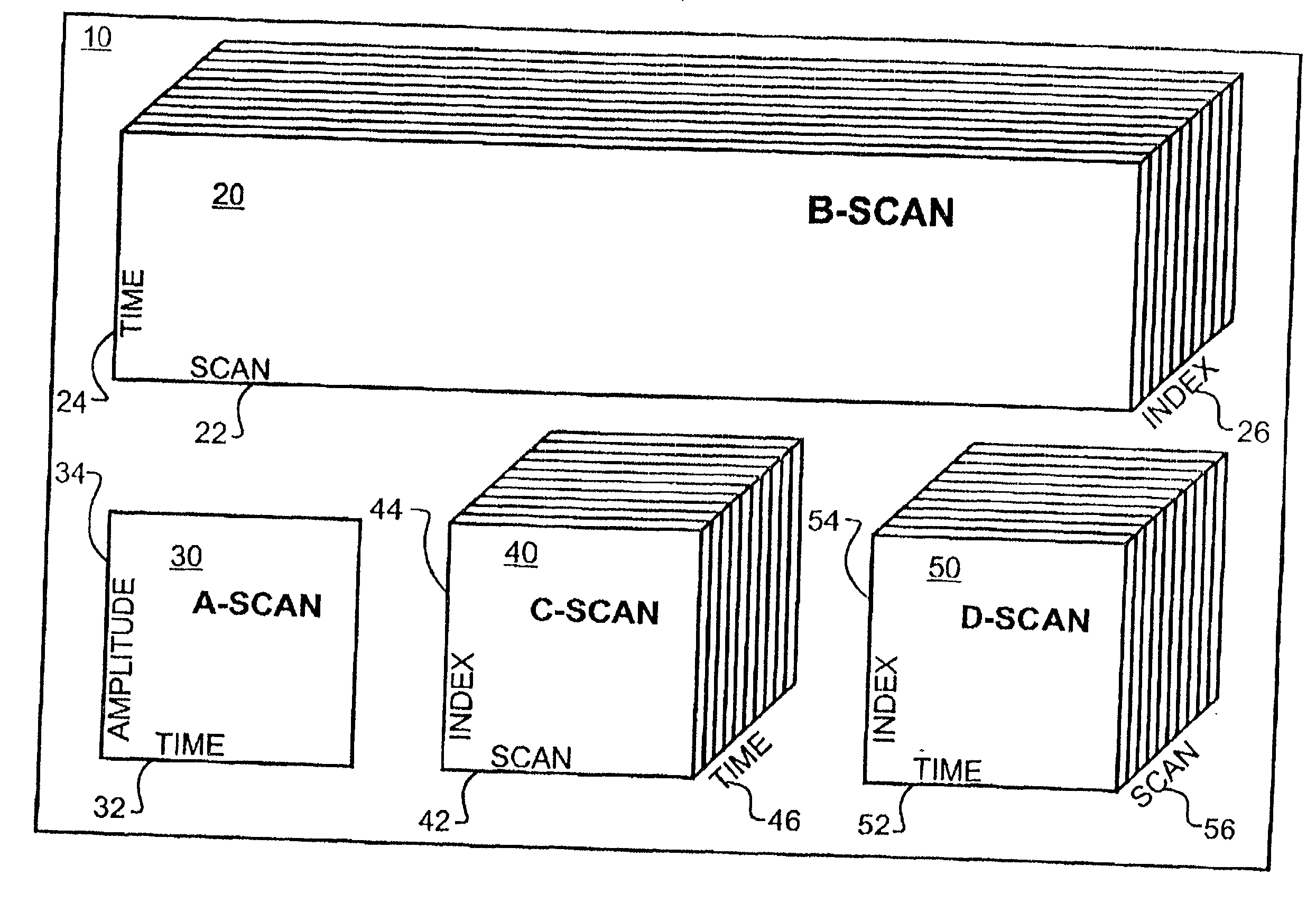 Method for sizing surface breaking discontinuities with ultrasonic imaging