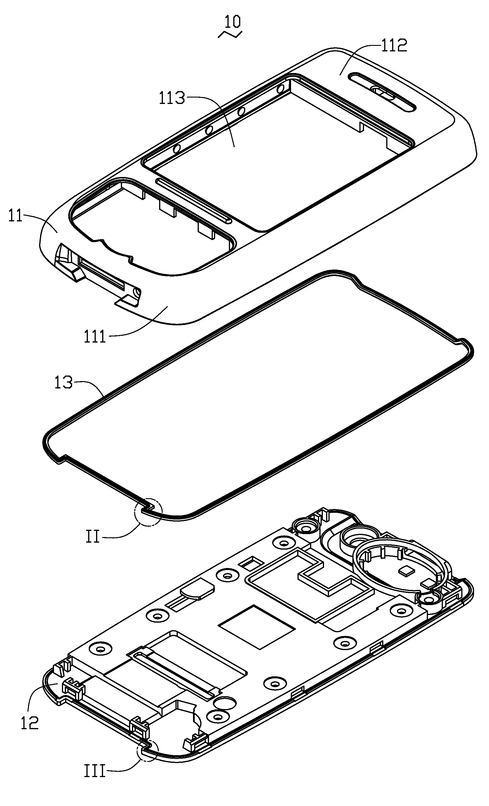 Housing of portable electronic devices