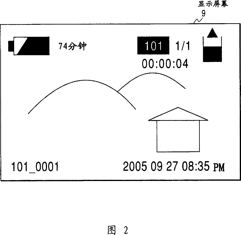 Imaging device and display method for the same