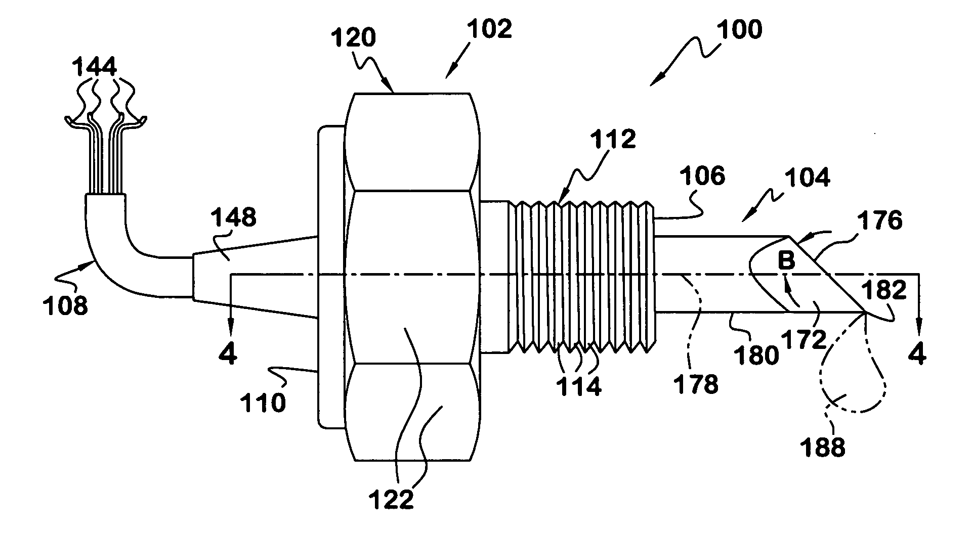 Optical transducer for detecting liquid level