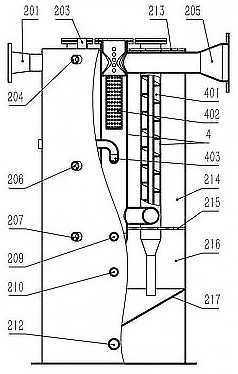 Biomass gas purifier and gasification purification device