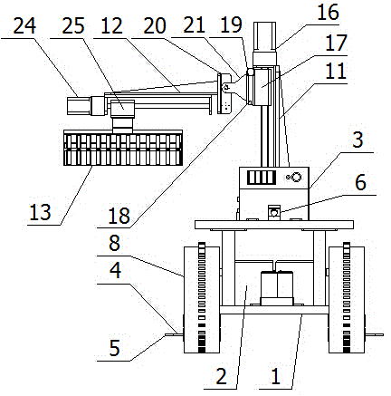 Self-propelled tea plucking machine