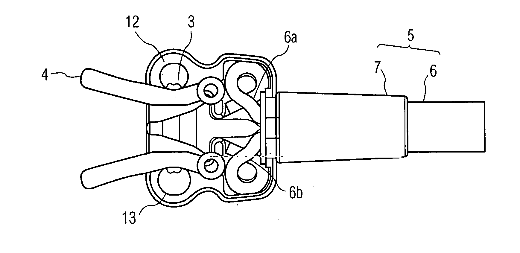 Double connector for medical sensor