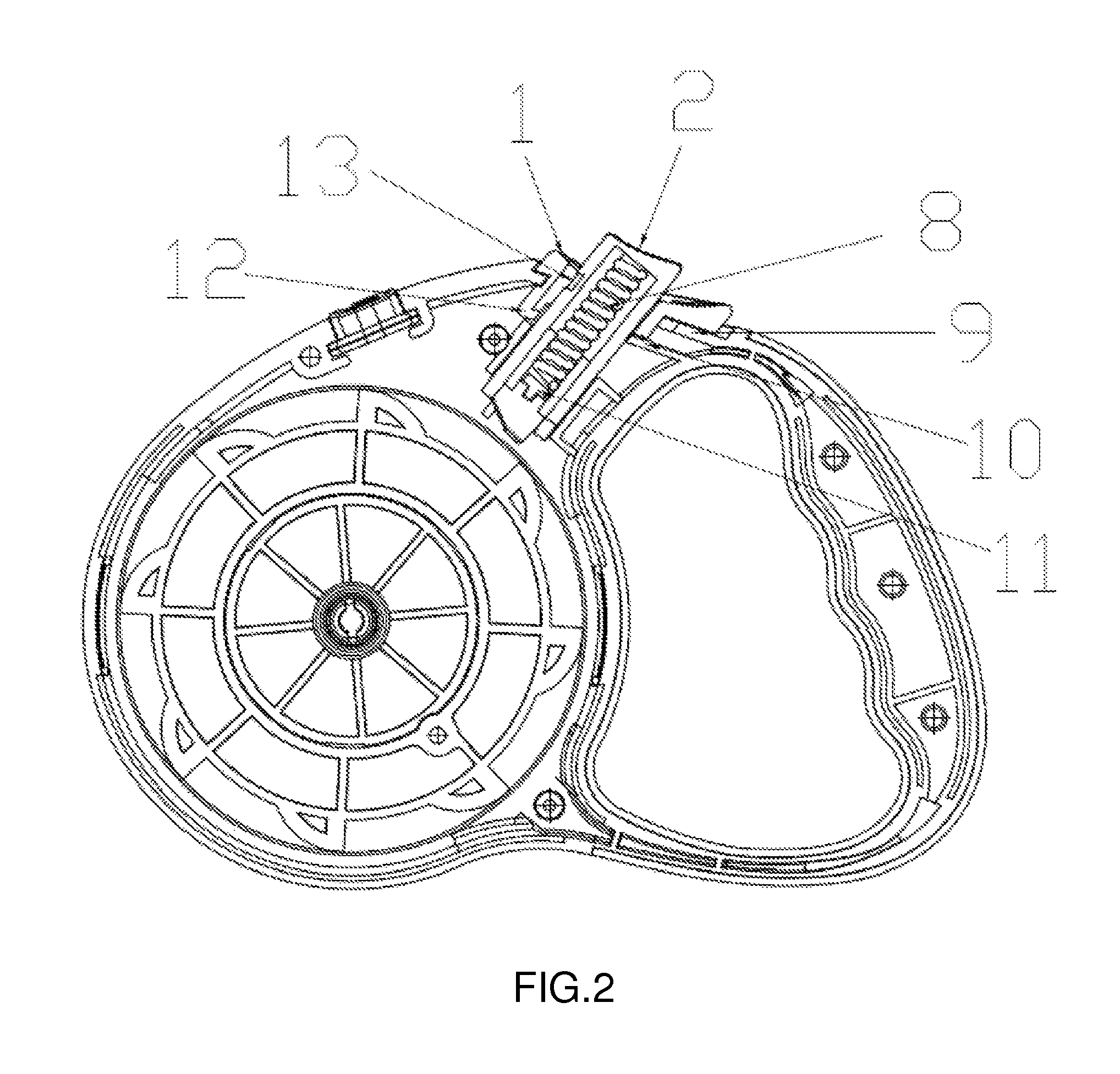 Traction switching device