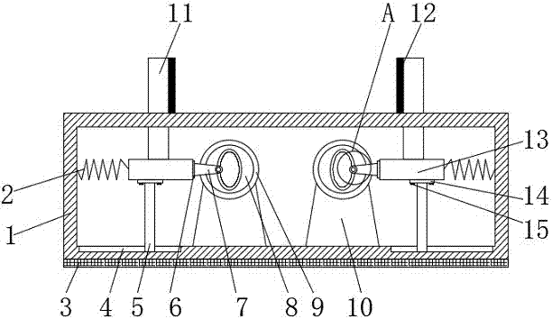 Weak current bridge fixing device