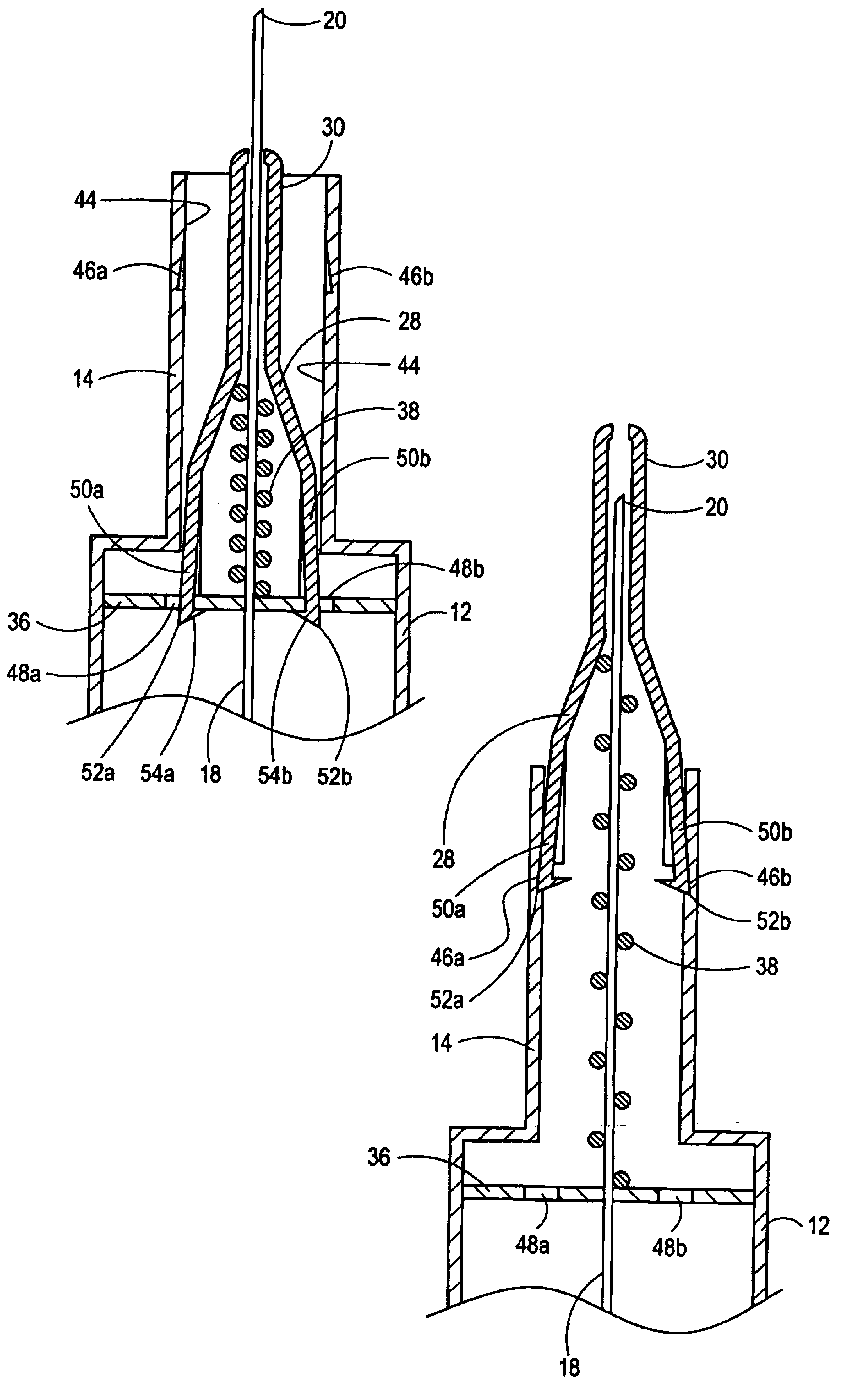 Safety device for blood collection