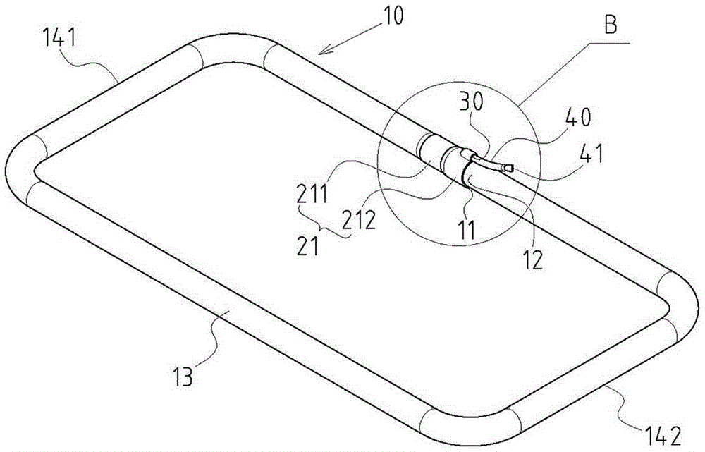 End butt joint type loop heat pipe