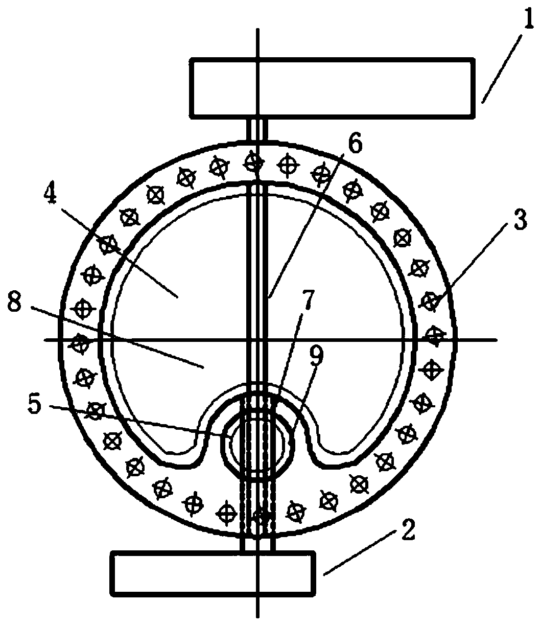 Butterfly valve with adjustable inner bypass self