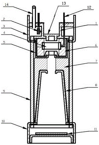 Long-lifetime neutron tube with ceramic-head ion source