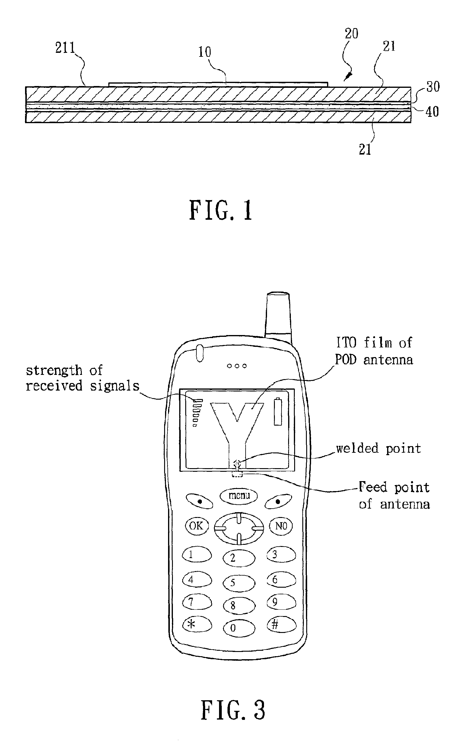 Wireless mobile personal terminal and method of manufacturing printed-on-display antenna for the same