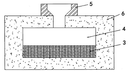 Method for preparing ceramic particle reinforced steel-based mesh material