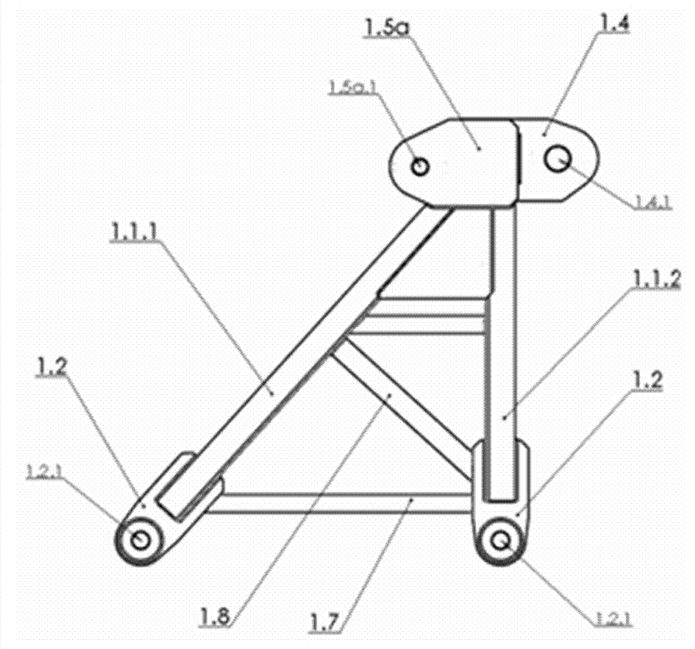 Hinge assembly of flat-top tower crane