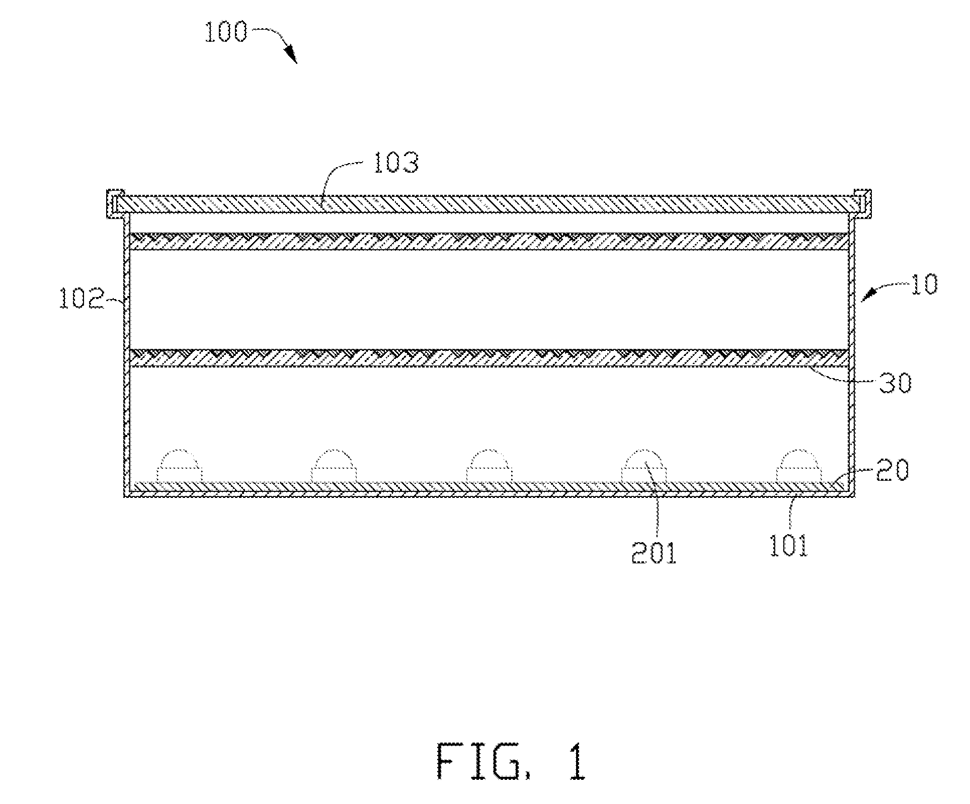 LED illuminating device with prism sheet