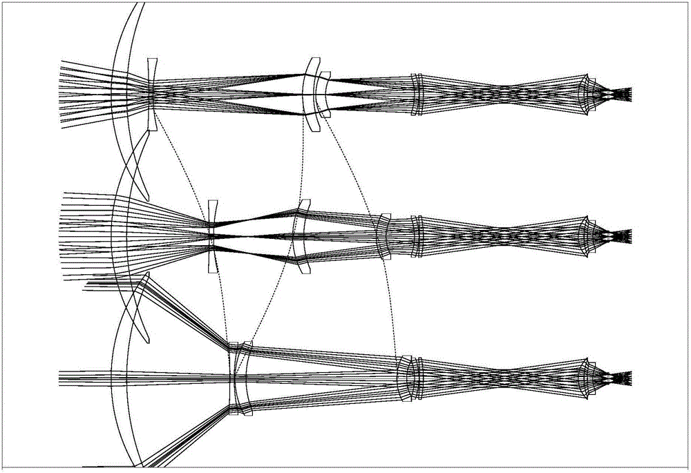 Double-group linkage infrared continuous zooming optical system