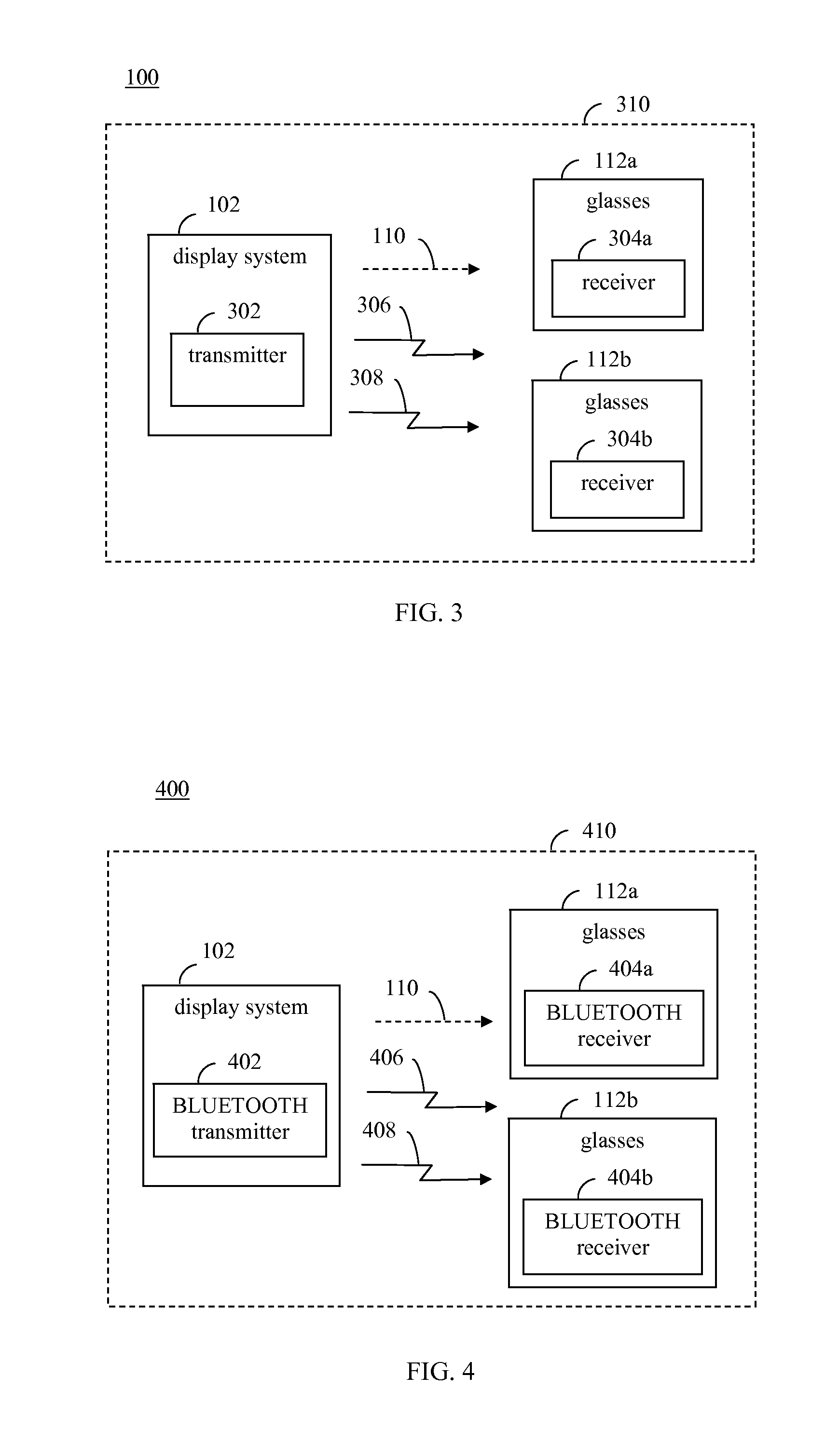 Three-dimensional glasses with bluetooth audio decode