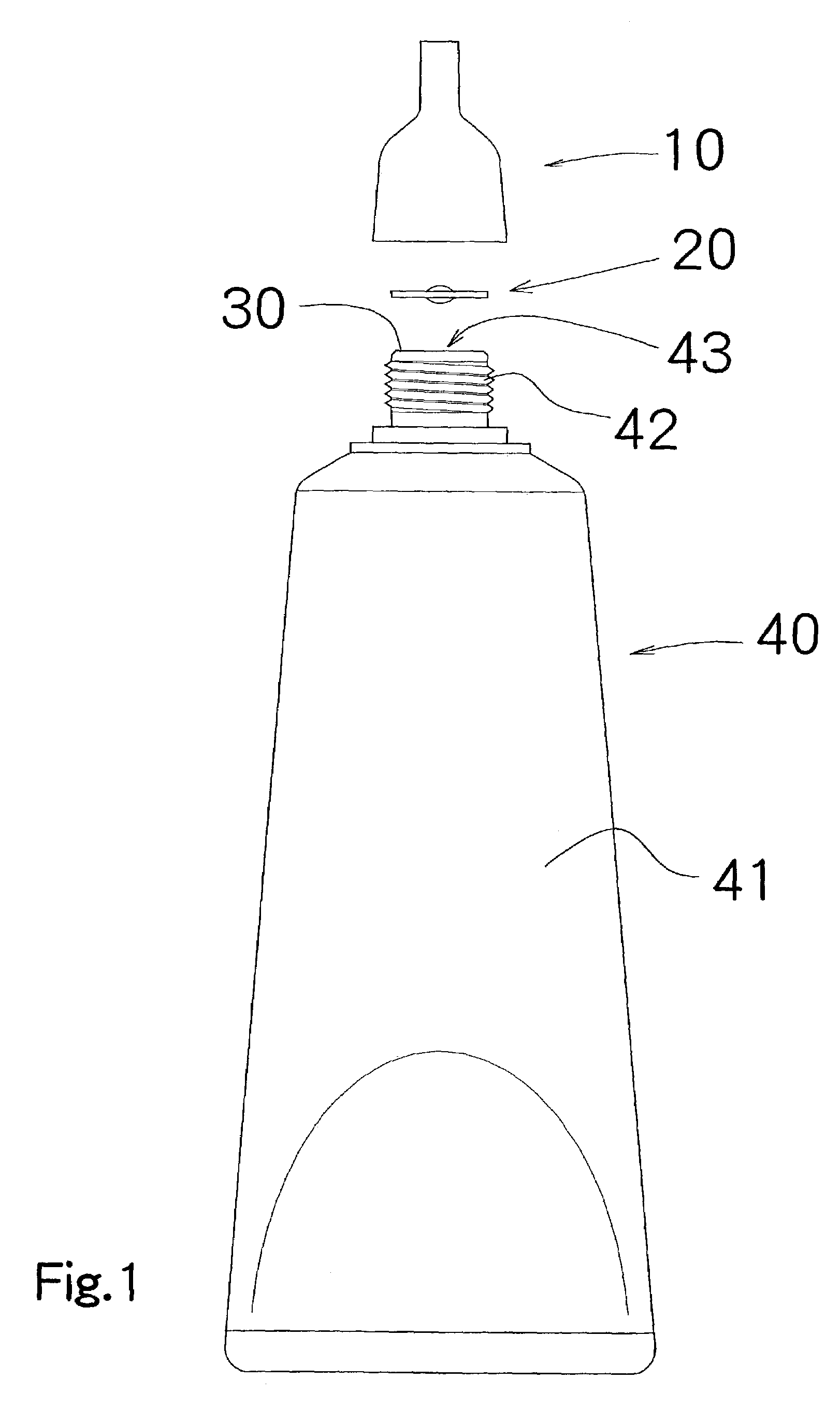 Valve mechanism for tube-type fluid container