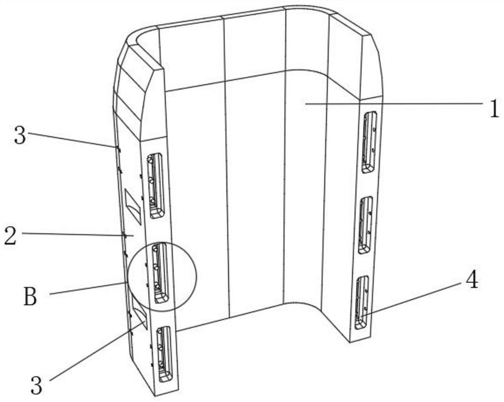 Splicing type anti-collision barrel