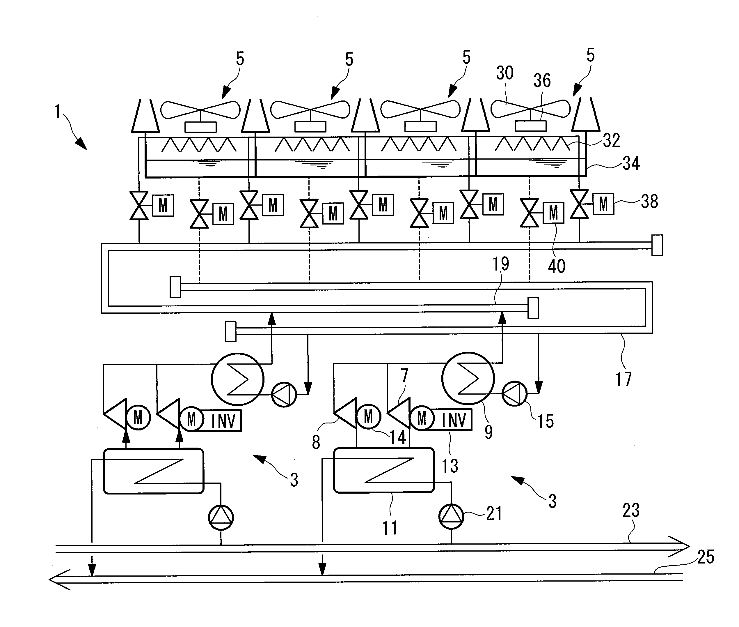 Centrifugal-chiller and method for controlling the same