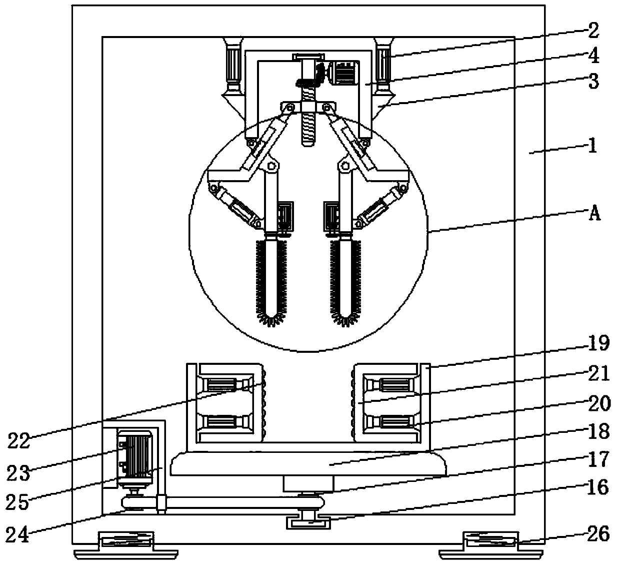 A kind of rotary polishing equipment for automobile brake disc