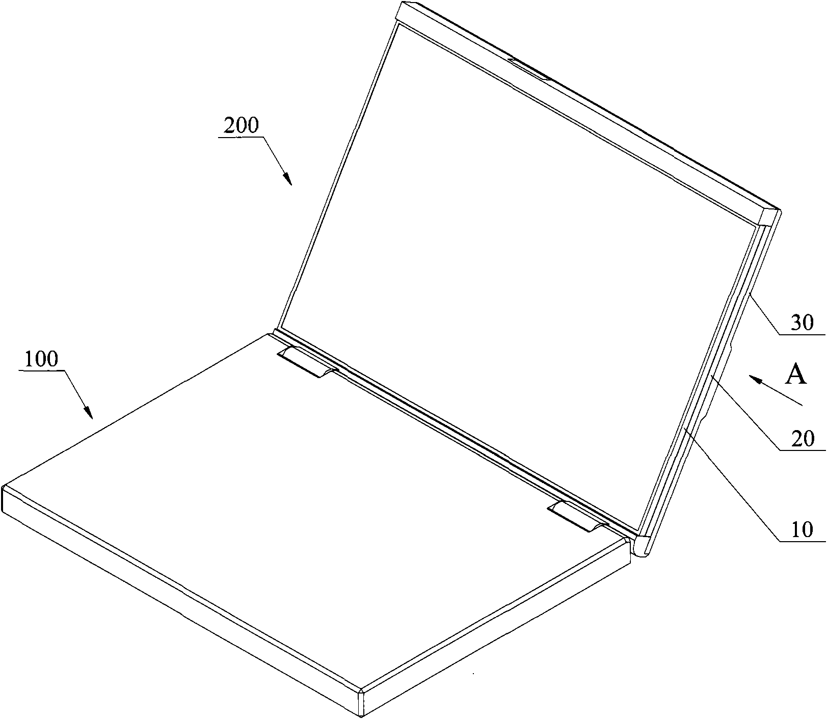 Double screen display and notebook computer