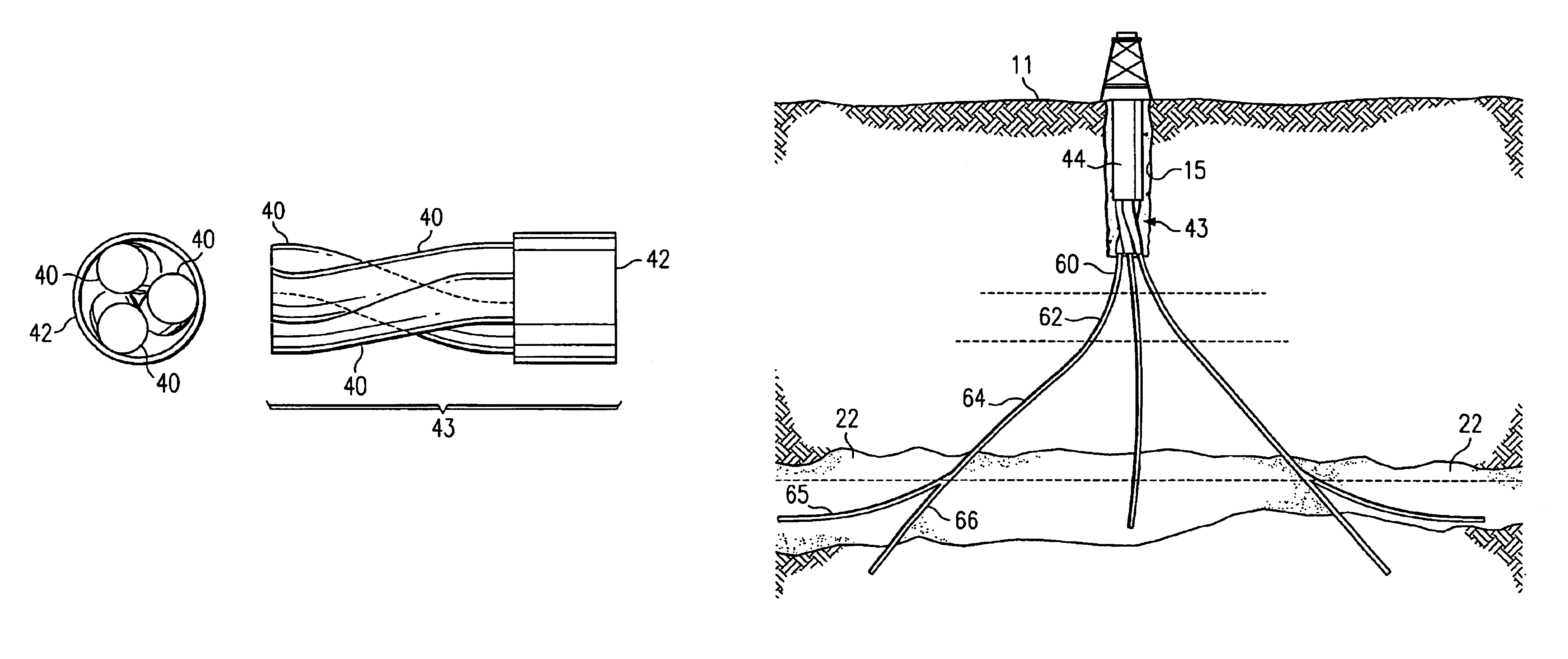 Slant entry well system and method