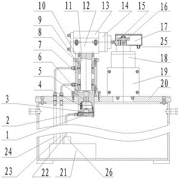 A hydraulically loaded ball-on-disk type elastohydrodynamic friction tester