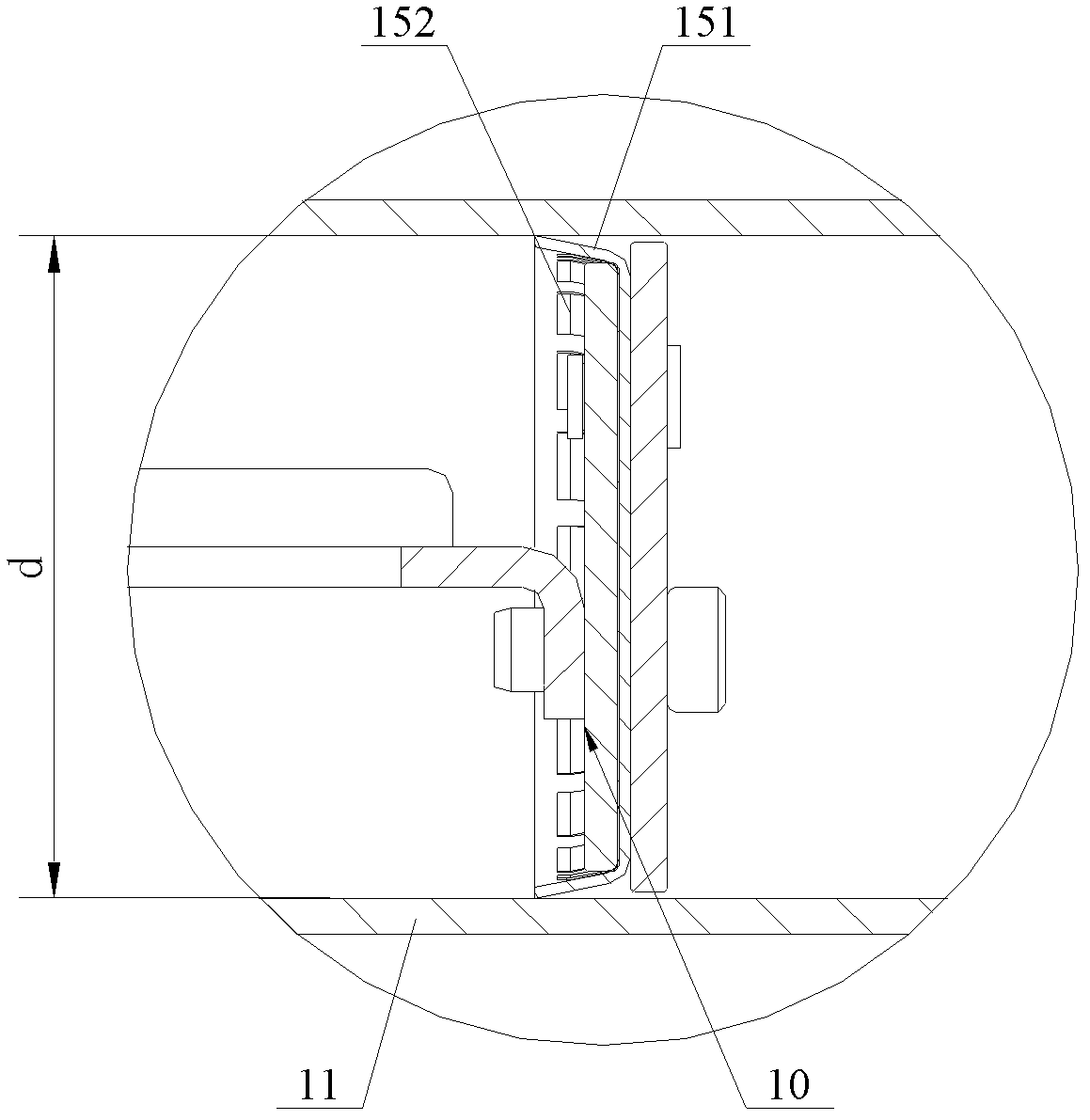 Main valve of four-way reversing valve and four-way reversing valve provided with main valve