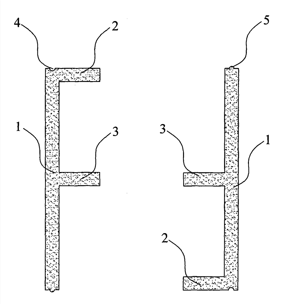 A chiseled composite wall and its construction method