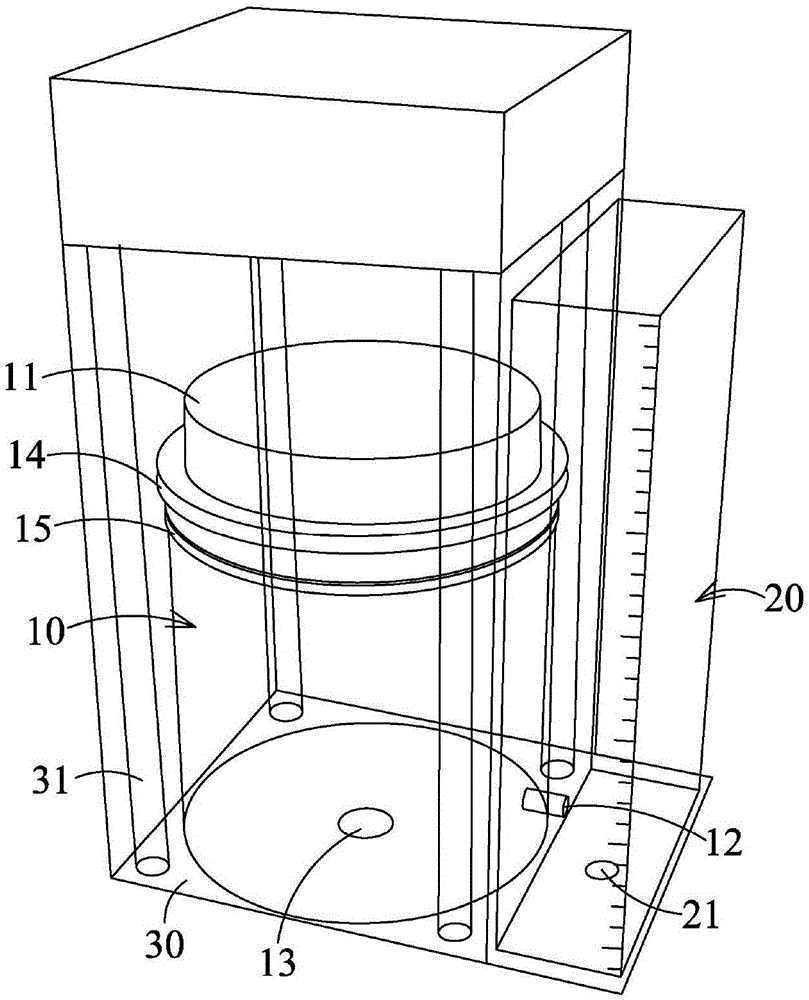 Device and method for measuring hulking coefficient, and measuring method of water absorption