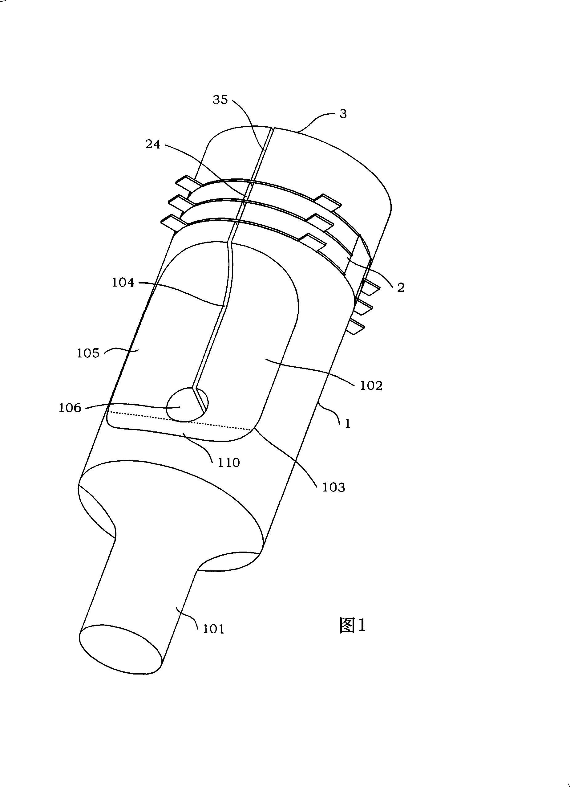 Bending mode conversion type ultrasound wave torsional vibration energy converter