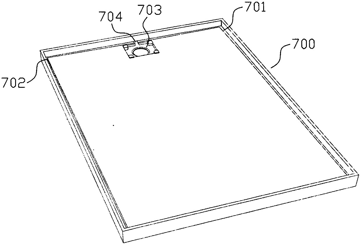 Reinforcing assembly structure of waterproof base tray of integrated bathroom