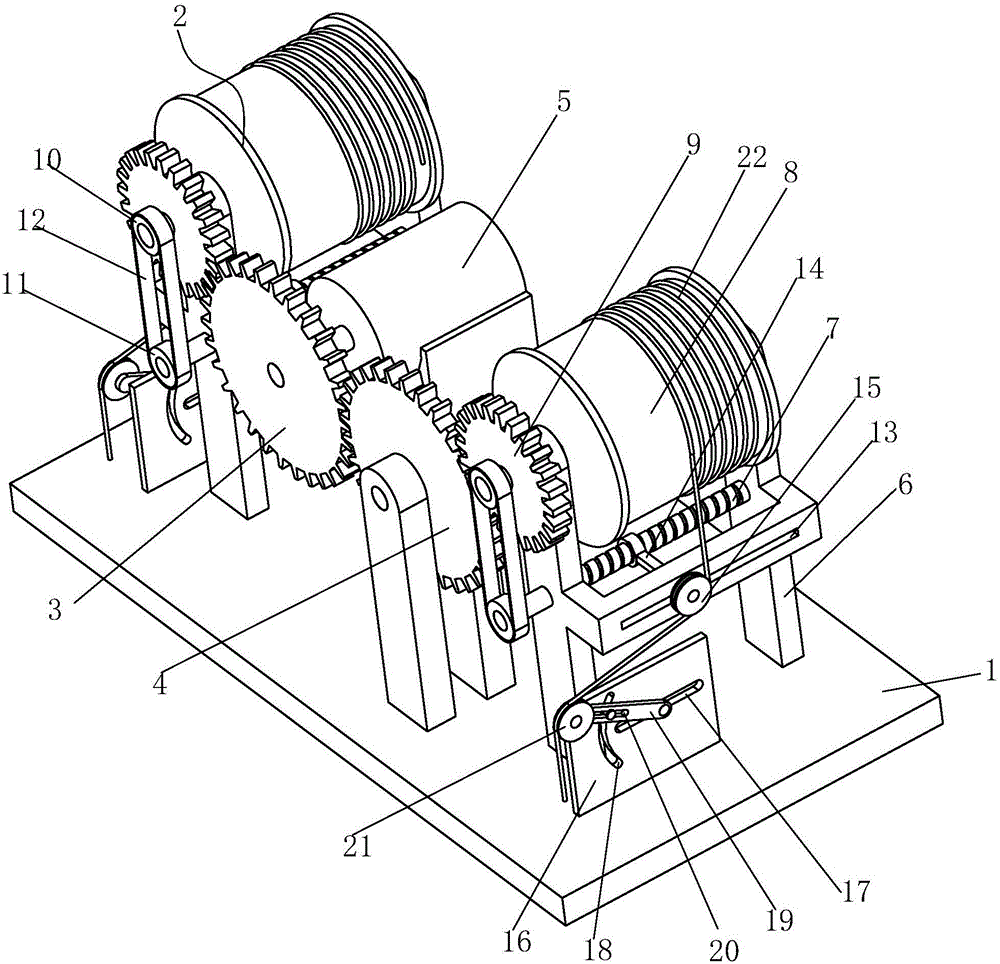 Parallel steel wire winding device