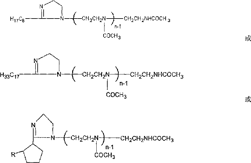 Water-soluble imidazoline amide corrosion inhibitor, preparation method thereof and using method thereof