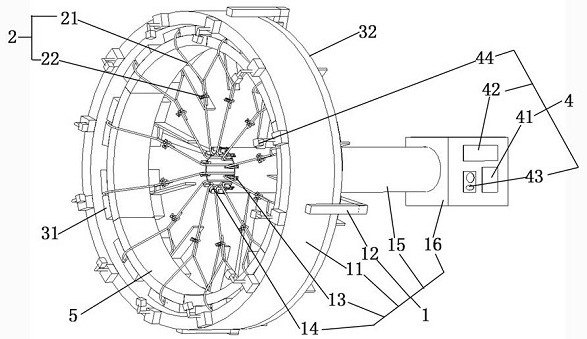 Noose type non-uniform circumferential loading device and use method thereof