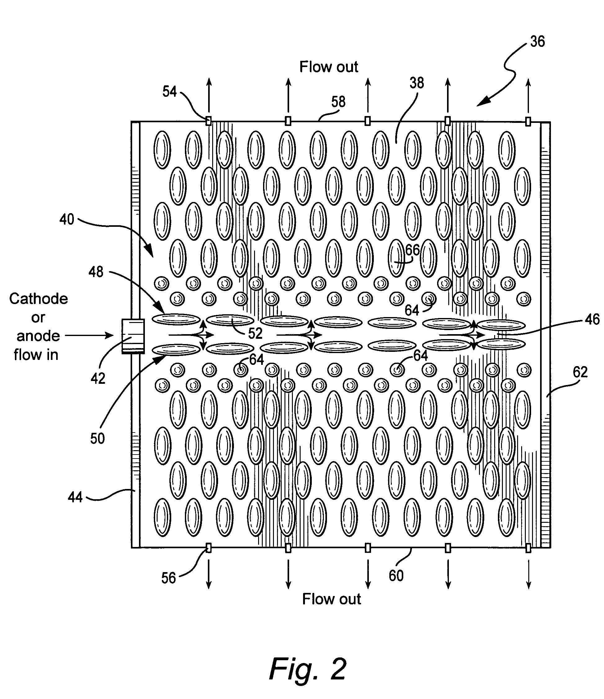 Flow field design for high fuel utilization fuel cells