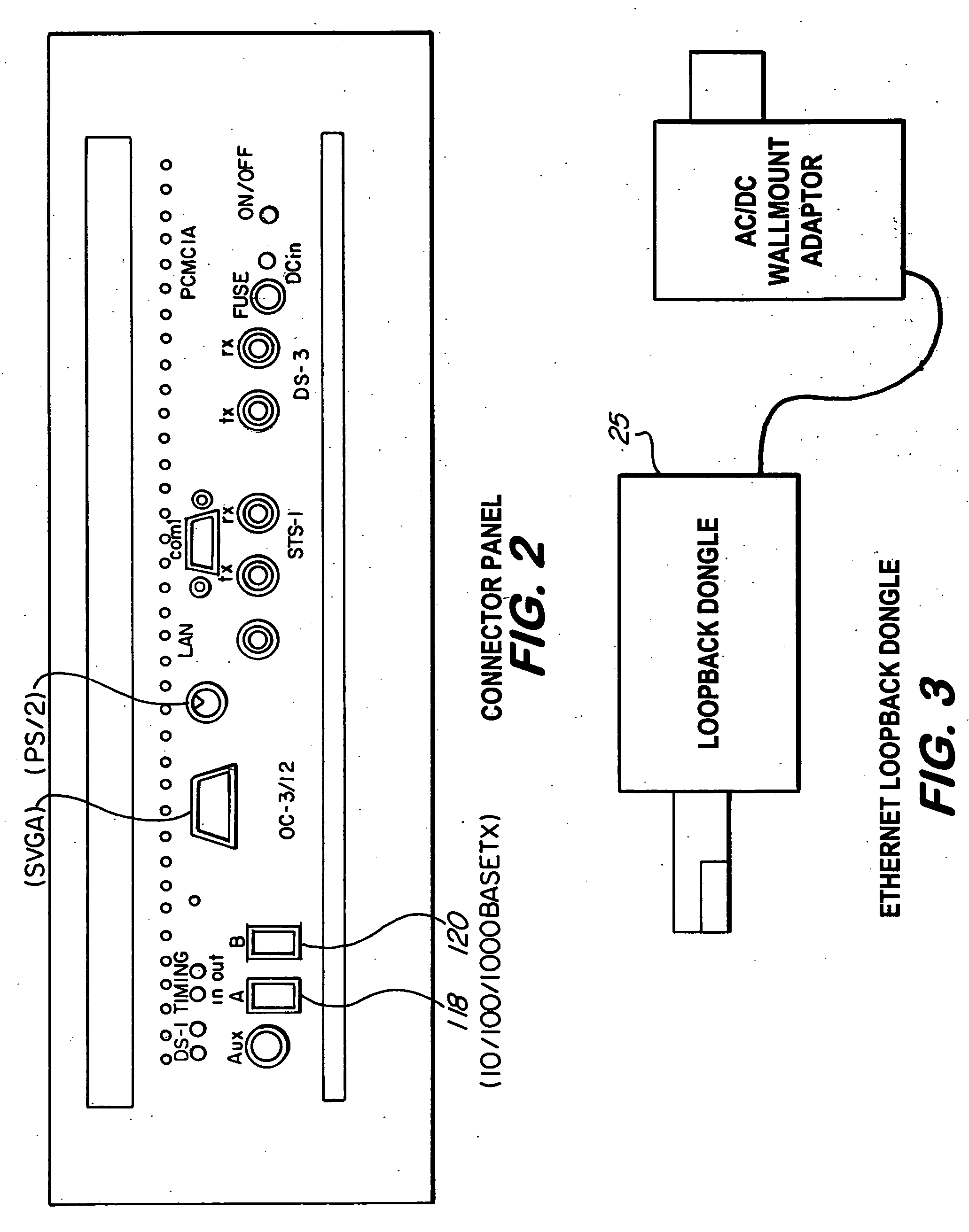 Hand-held electronic tester for telecommunications networks