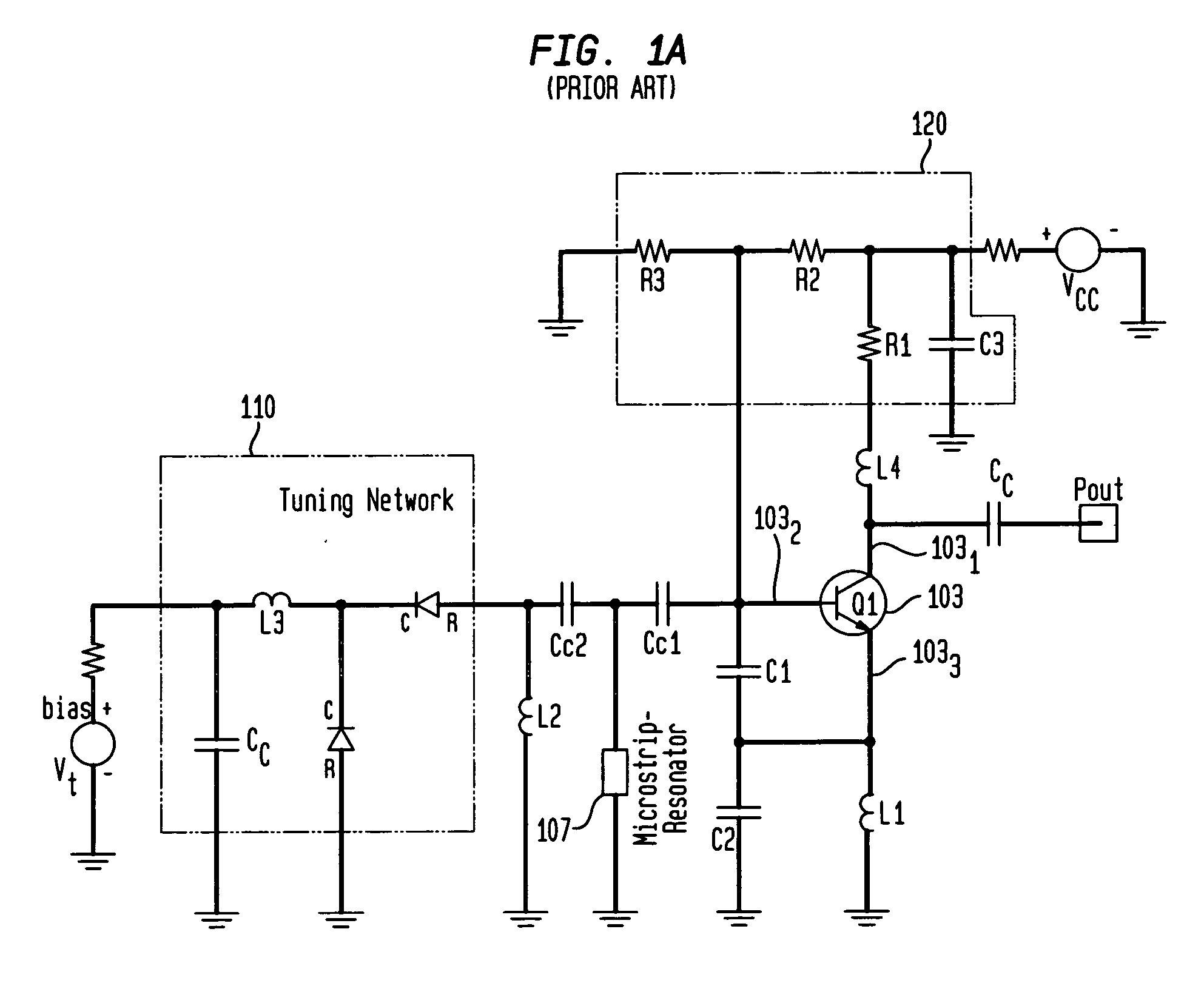 Low noise, hybrid tuned wideband voltage controlled oscillator