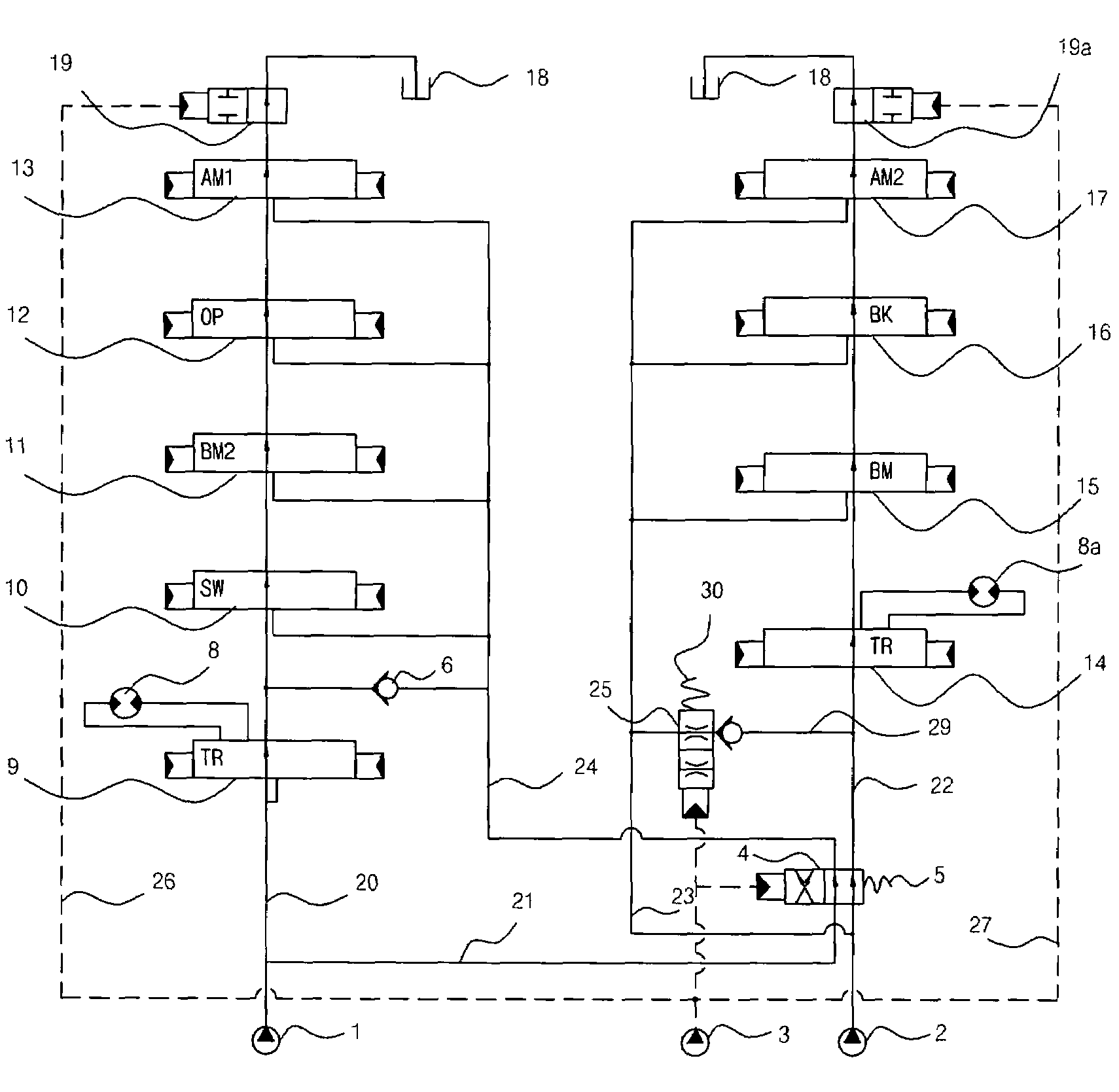 Straight traveling hydraulic circuit