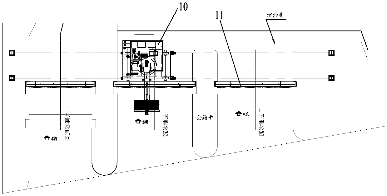 Digging-rake-type rotary trash removing machine