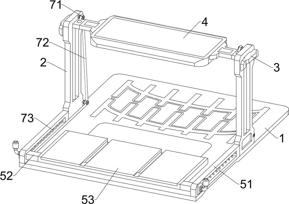 Hot-pressing device for quickly forming multilayer building template