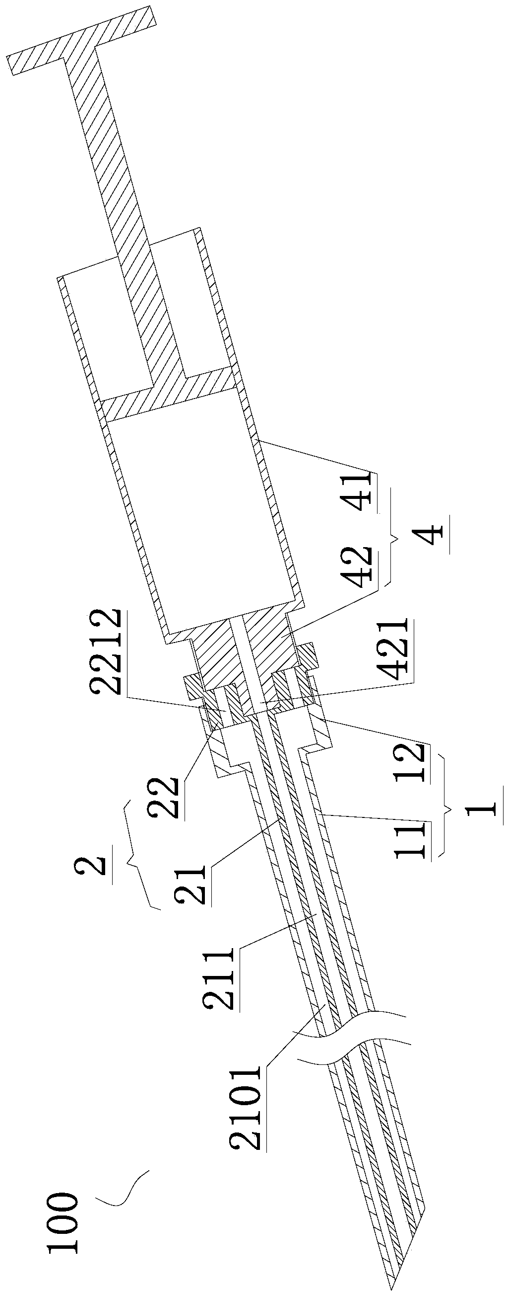 Medical device for tympanocentesis and intratympanic injection