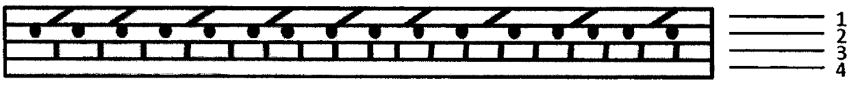 Low-voltage flexible electrothermal film and preparation method therefor