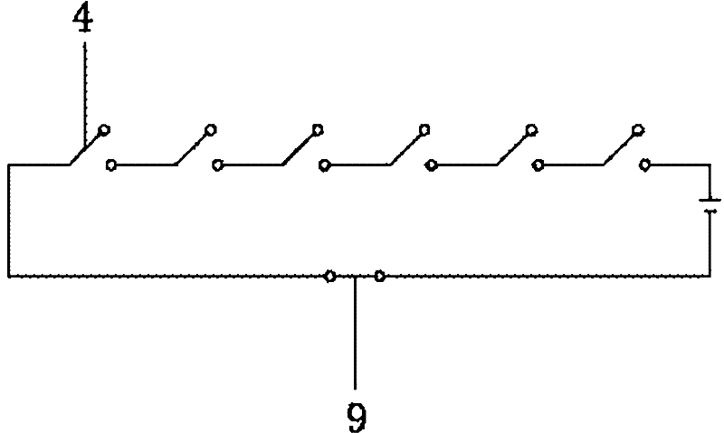 Moving contact vertical motion type high voltage isolating switch capable of detecting position of moving contact