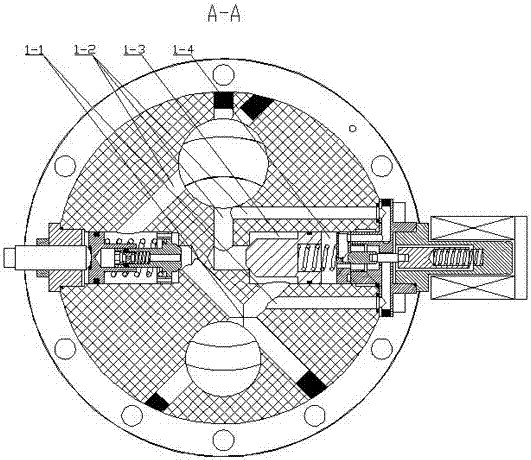 A water hydraulic axial piston pump with pressure limiting overflow and unloading device