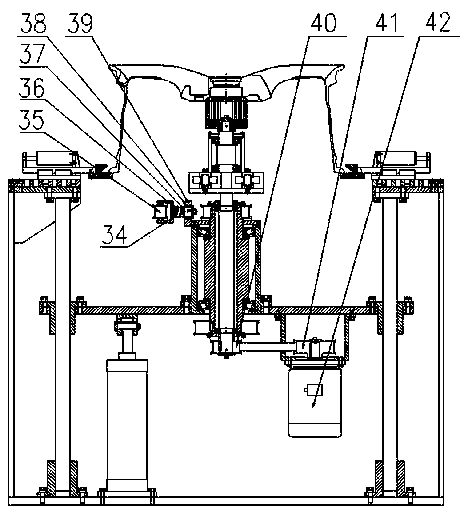 Deburring device for wheel back cavity